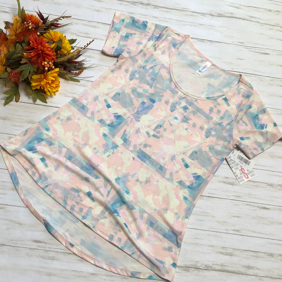 LuLaRoe Tops - LLR LuLaRoe Pastel Abstract Classic T